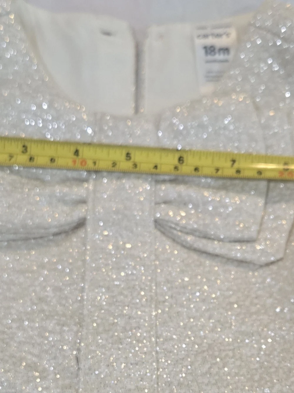 Carter's Sparkle Bow Party Dress in Cream